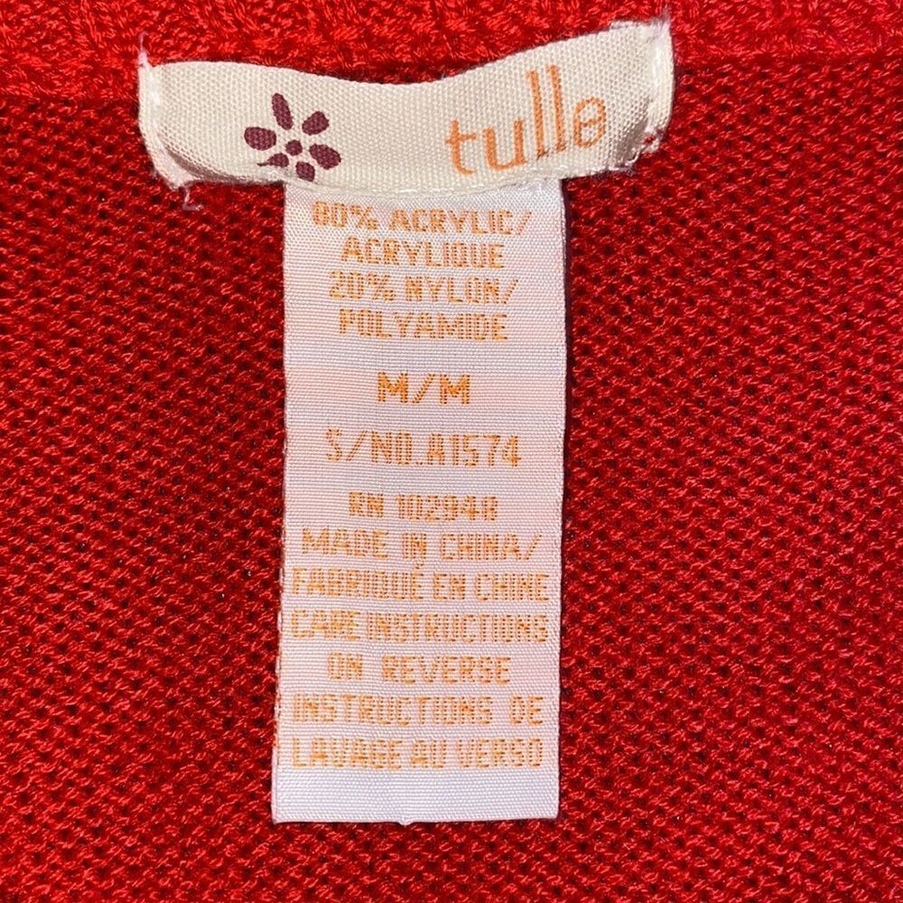Tulle Batwing cropped Top Size M - Picture 5 of 13
